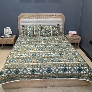 لحاف پنبه‌دوزی دو نفره دو رو (طرح 1)